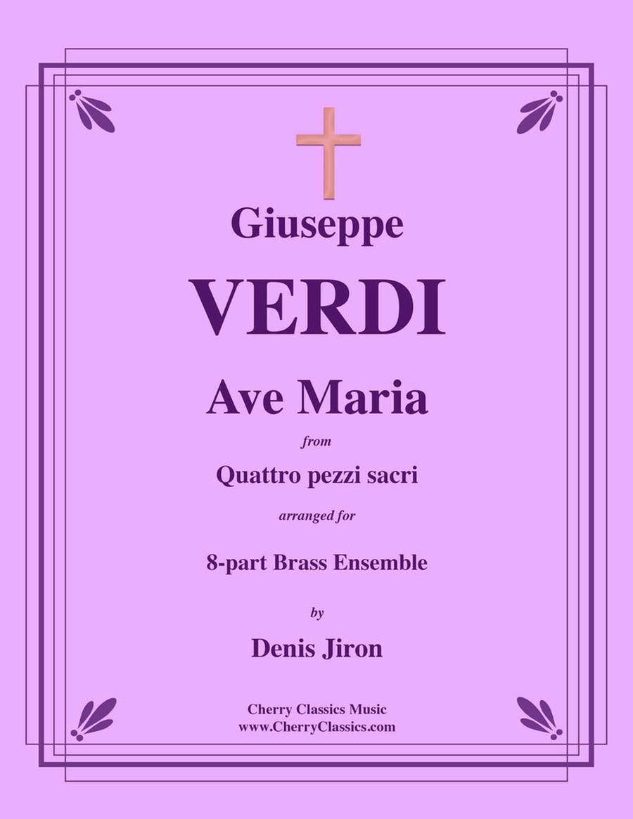 Ave Maria for 8-part Brass Ensemble Choir scores gallery preview page 1