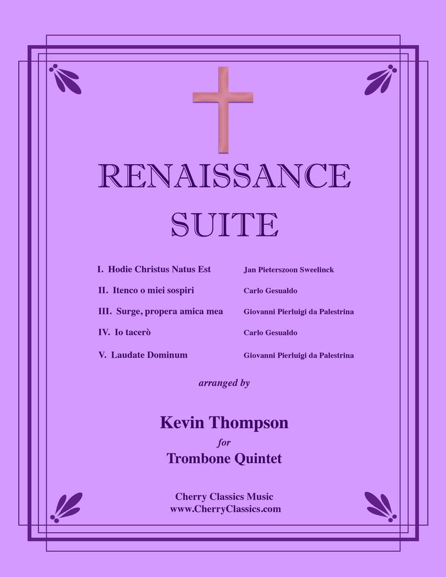 Renaissance Suite for Trombone Quintet Trombone scores gallery preview page 1