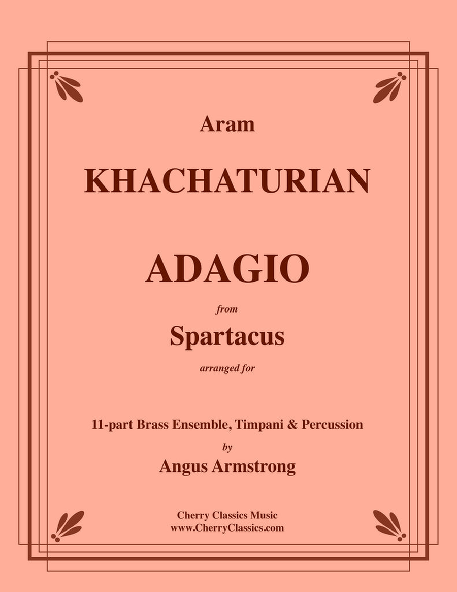 Adagio from Spartacus for Brass Ensemble & Percussion Percussion scores gallery preview page 1