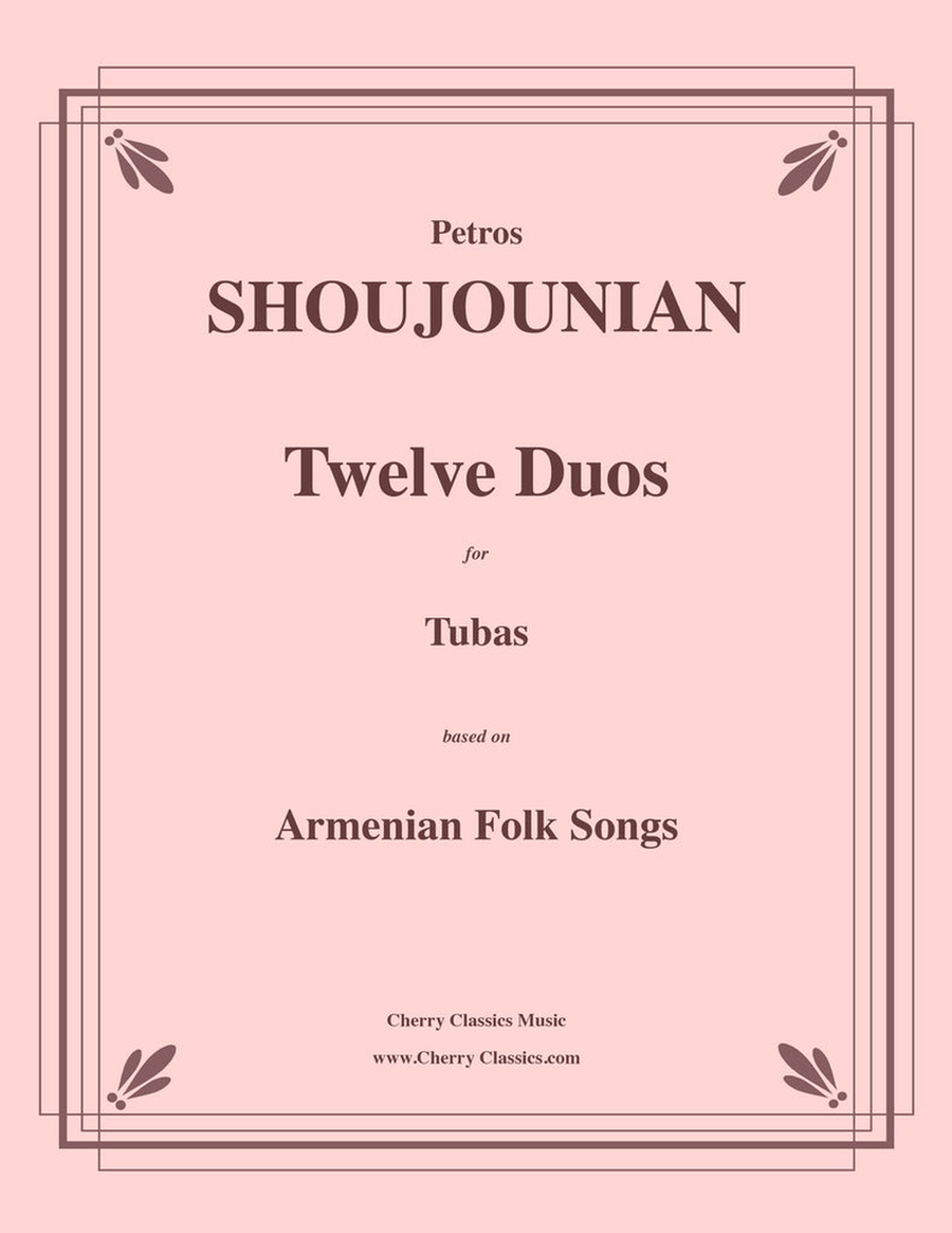 Twelve Duos for Tubas based on Armenian Folk Songs Brass Duet scores gallery preview page 1