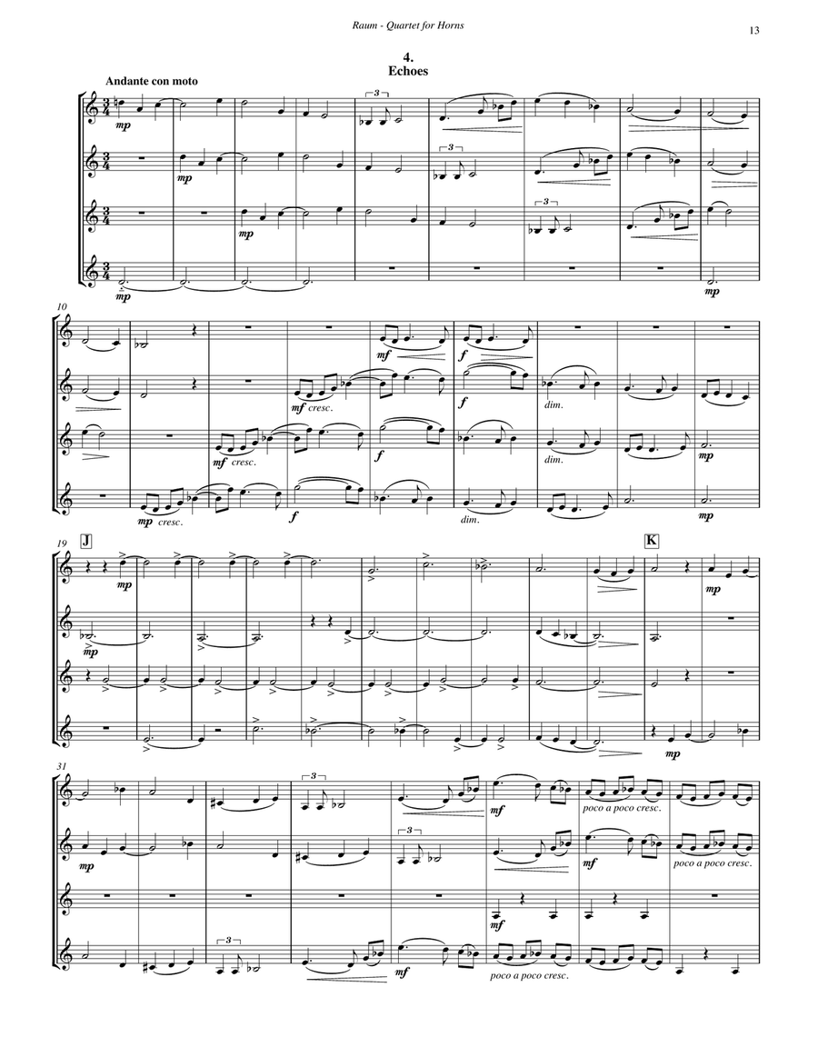 Quartet for Horns Quartet for Horns Horn scores gallery preview page 5