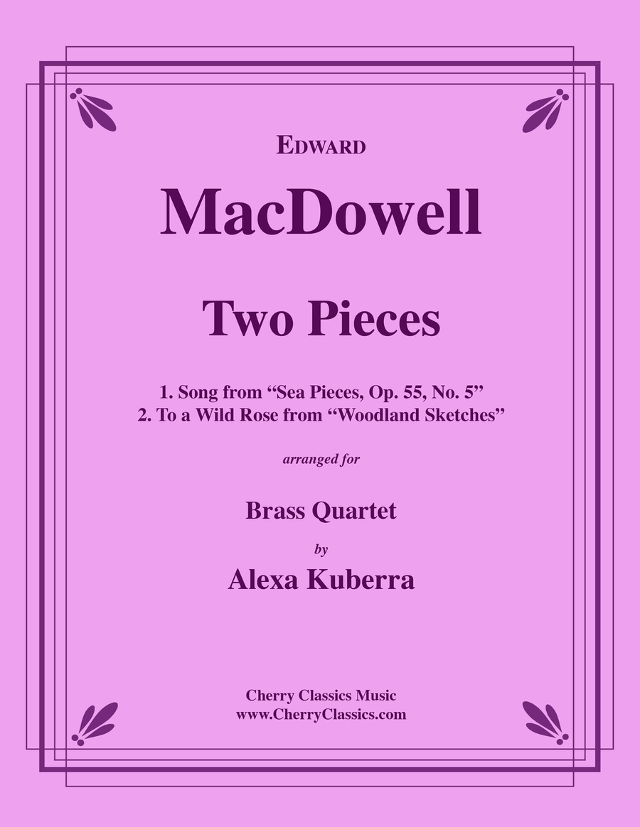 Two Pieces for Brass Quartet Brass Quartet scores gallery preview page 1