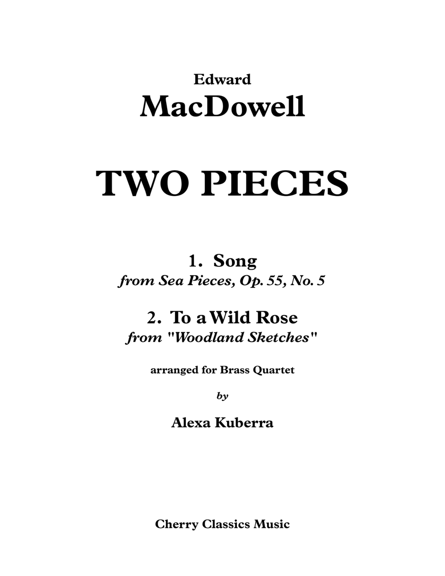 Two Pieces for Brass Quartet Brass Quartet scores gallery preview page 2