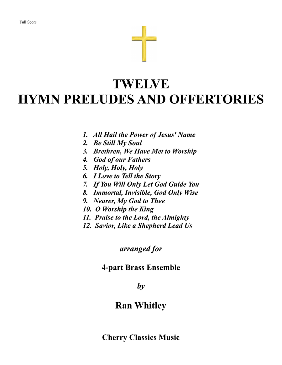 Twelve Hymn Preludes and Offertories for 4-part Brass Ensemble, Volume 1 4-Part scores gallery preview page 2