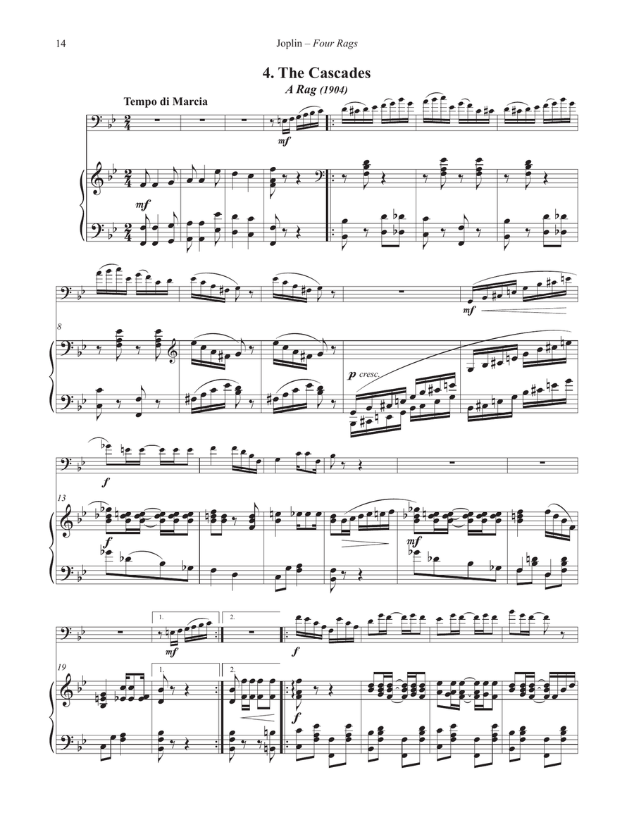 Four Rags for Euphonium and Piano Euphonium scores gallery preview page 6