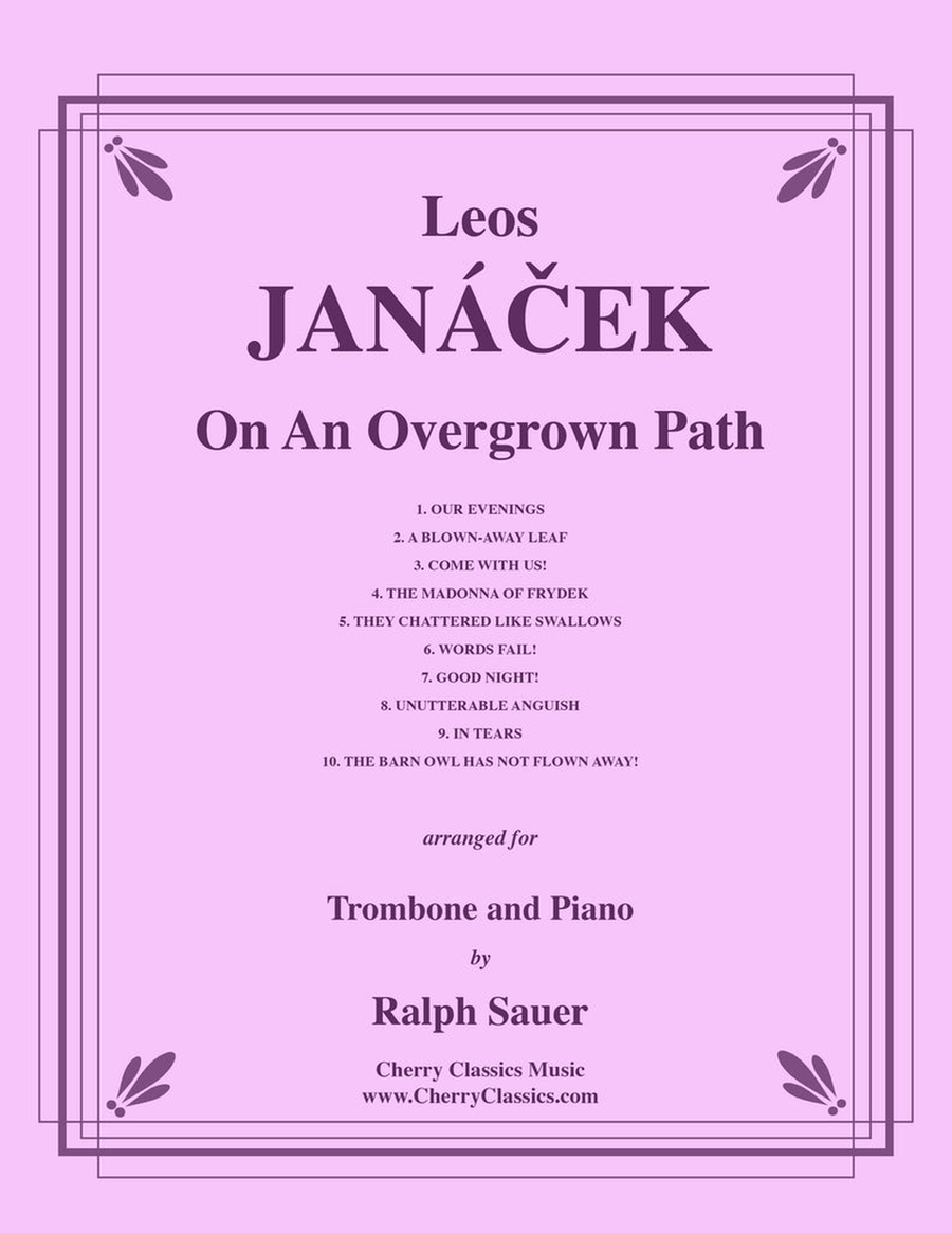 On An Overgrown Path for Trombone and Piano Piano Accompaniment scores gallery preview page 1