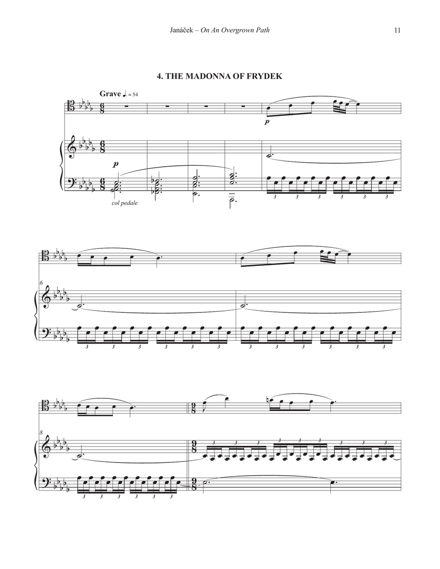 On An Overgrown Path for Trombone and Piano Piano Accompaniment scores gallery preview page 5