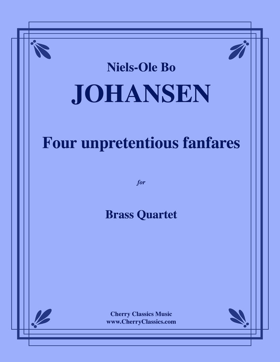 Four unpretentious fanfares for Brass Quartet Brass Quartet scores gallery preview page 1