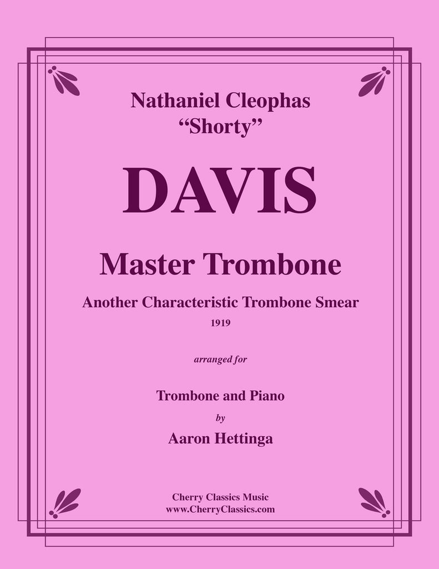 Master Trombone for Trombone and Piano Piano Accompaniment scores gallery preview page 1