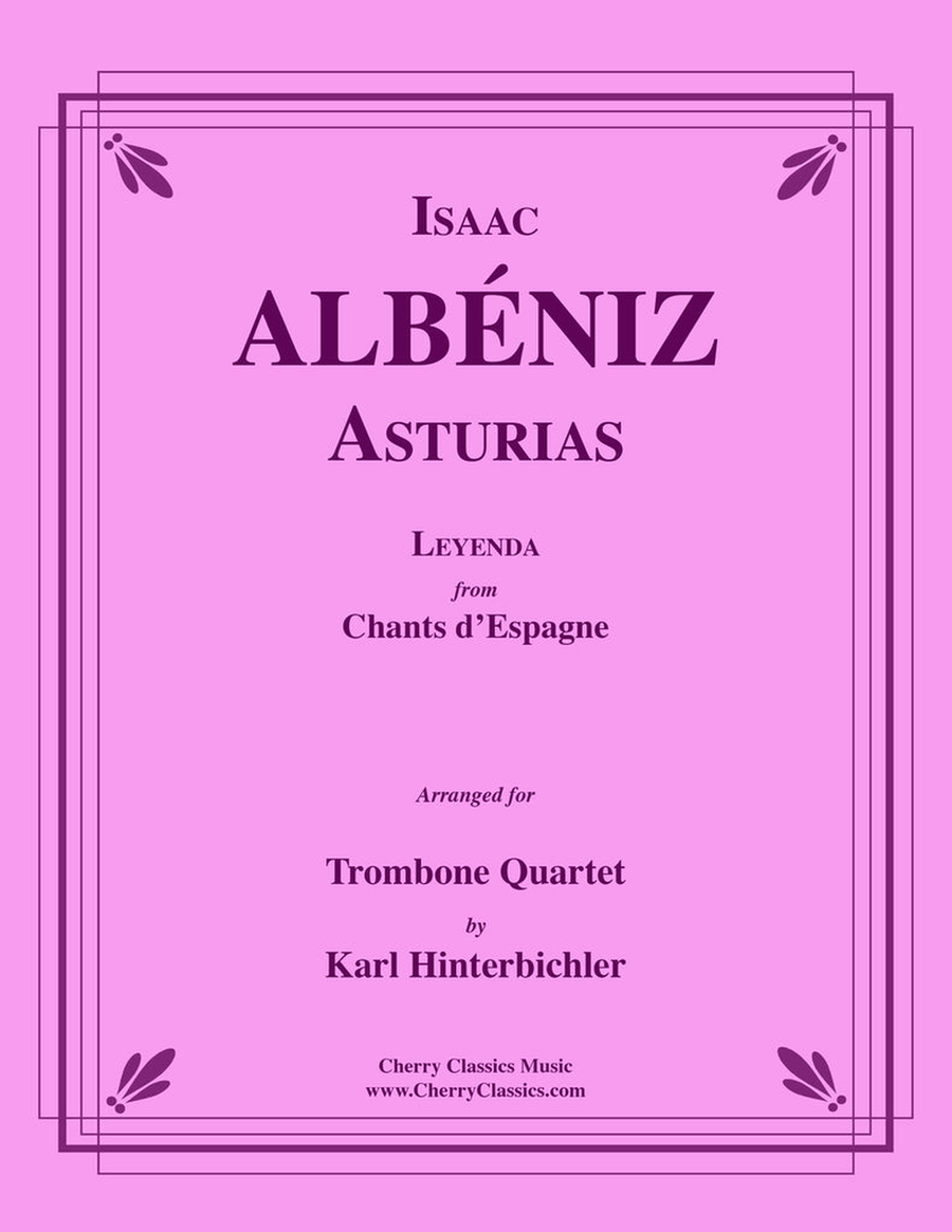 Asturias Leyenda for Trombone Quartet Trombone Quartet scores gallery preview page 1