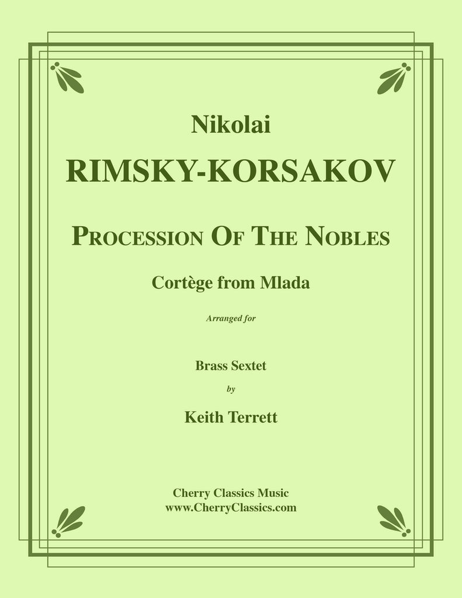 Procession of the Nobles, Cortege from Mlada for Brass Sextet Chamber Music scores gallery preview page 1
