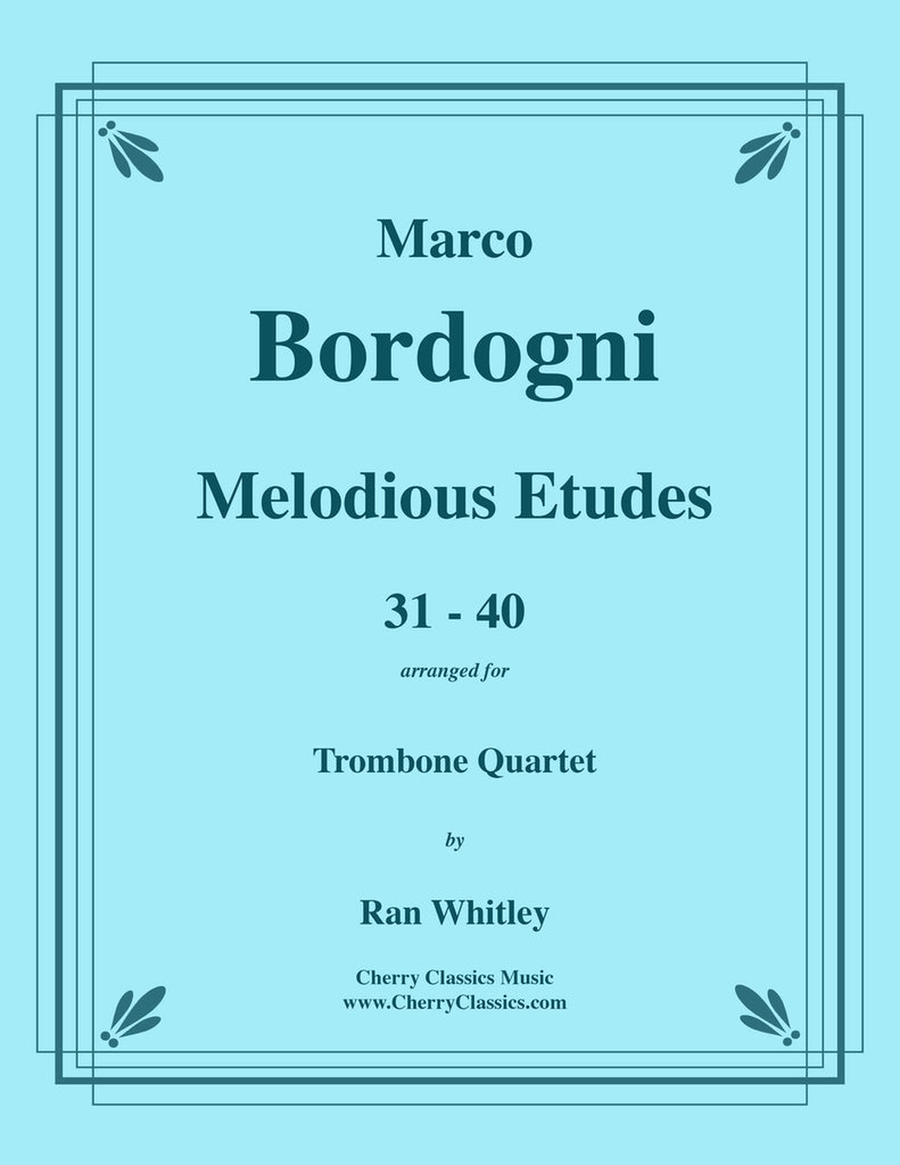 Melodious Etudes 31-40 for Trombone Quartet Trombone Quartet scores gallery preview page 1