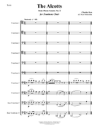 The Alcotts - from the Concord Sonata for Trombone Choir Trombone Solo scores gallery preview page 3