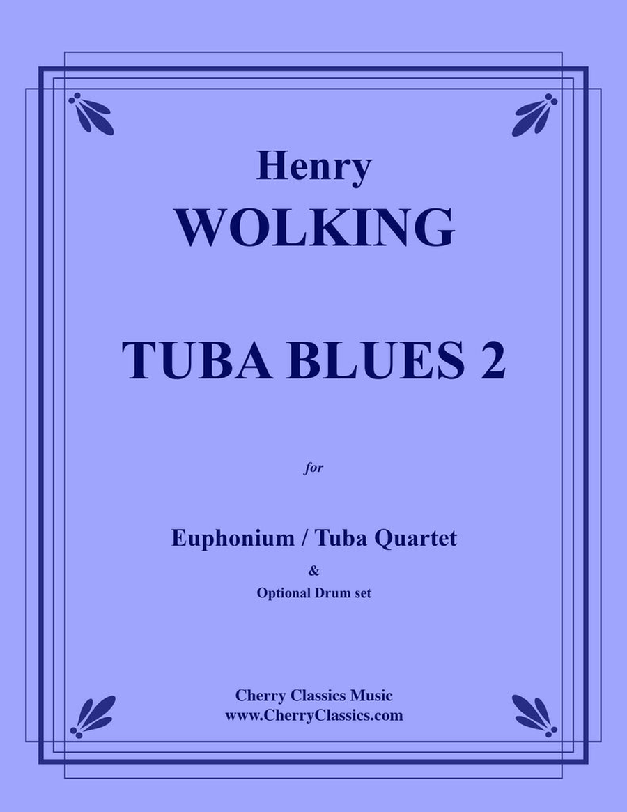 Tuba Blues 2 for Tuba Quartet and Drum set Tuba Quartet scores gallery preview page 1