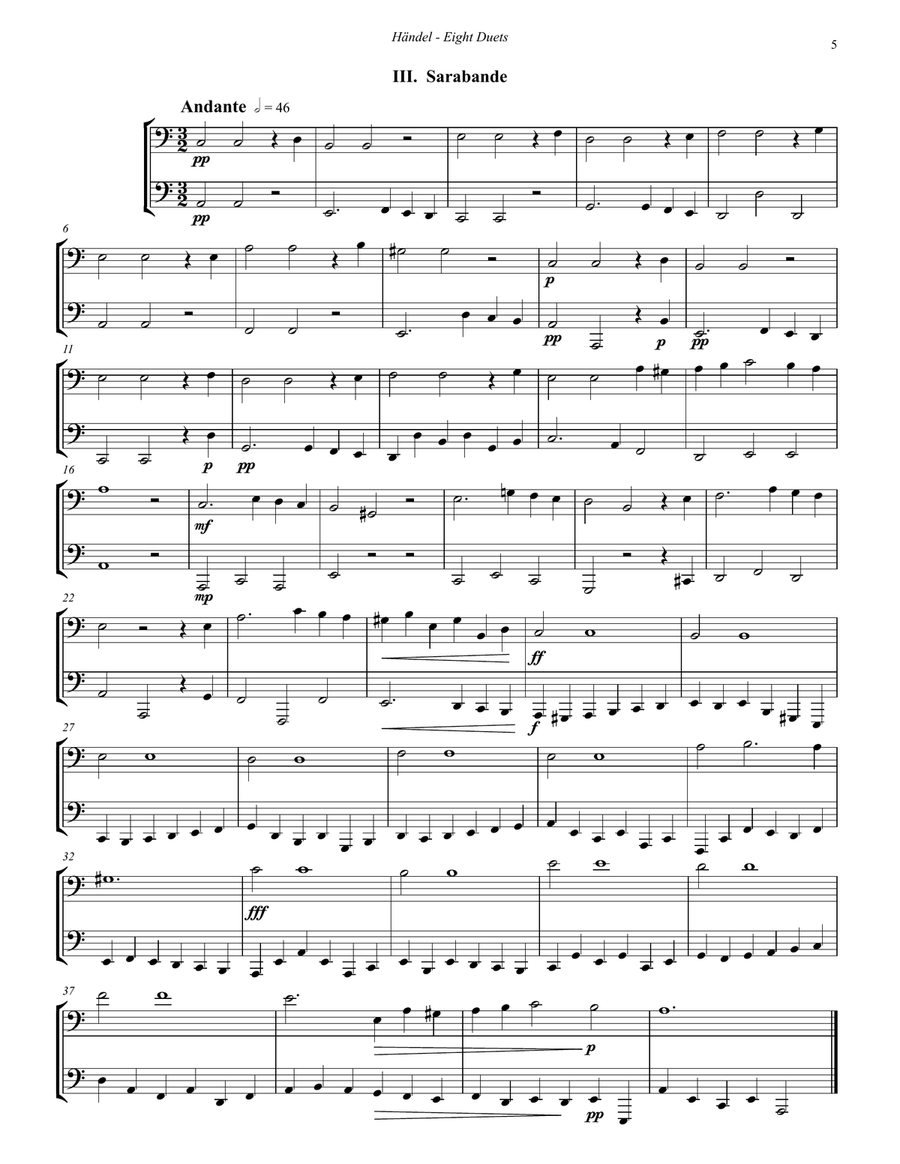 Eight Duets for Euphonium and Tuba or Two Tubas Brass Duet scores gallery preview page 5