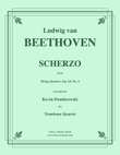 Scherzo from String Quartet Op. 18, No. 4 for Trombone Quartet