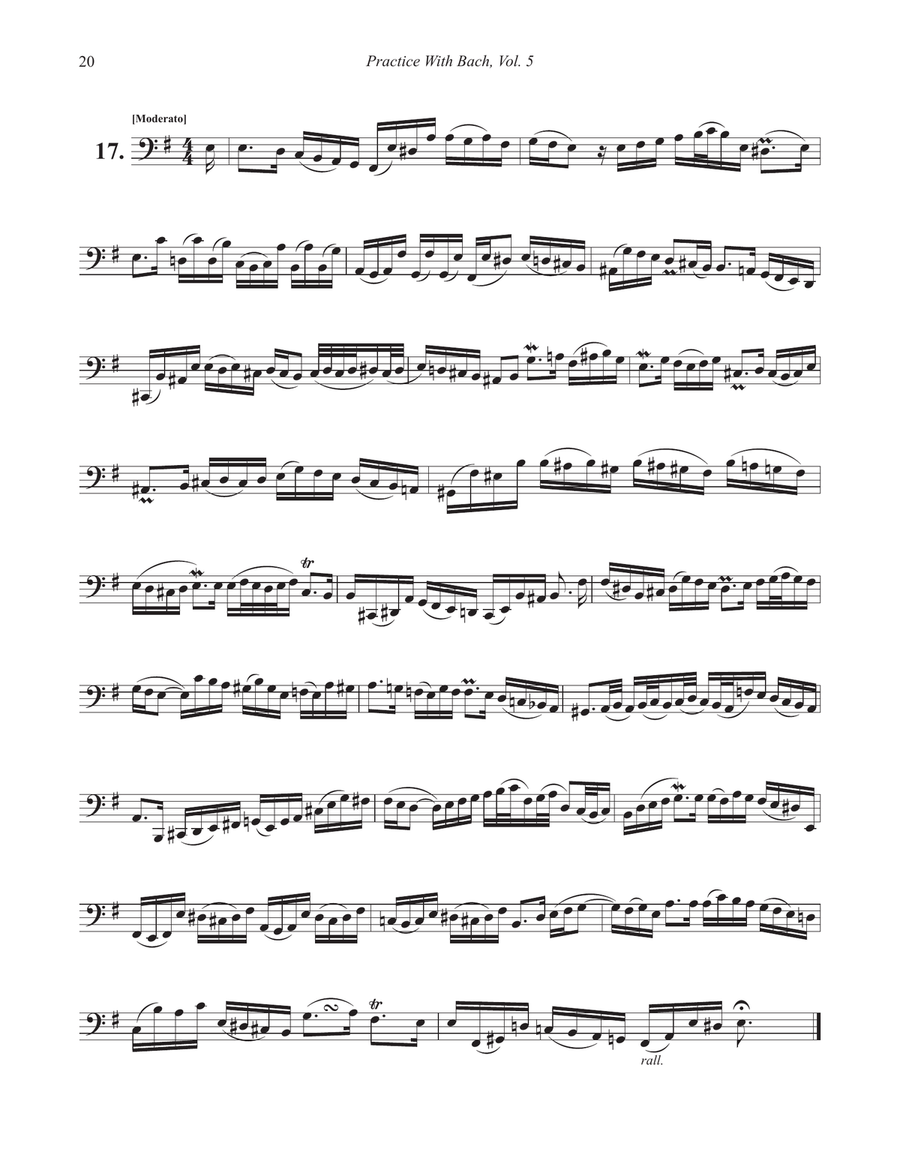 Practice With Bach for the Tuba Volume 5 by Ralph Sauer Tuba - Sheet Music page 5