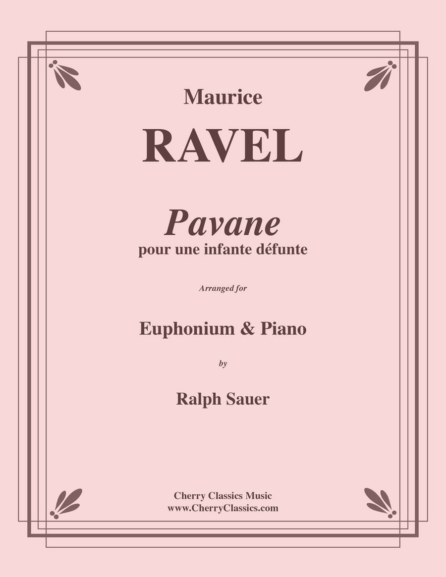 Pavane pour une infante défunte for Euphonium and Piano accompaniment Euphonium scores gallery preview page 1