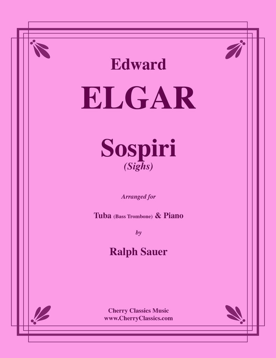 Sospiri for Tuba or Bass Trombone and Piano Bass Trombone scores gallery preview page 1