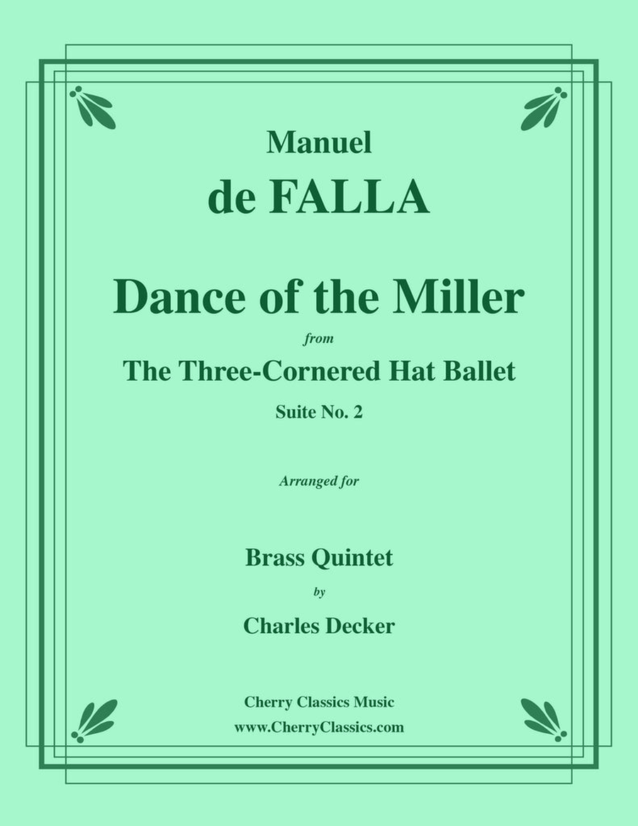 Dance of the Miller from the Three-Cornered Hat for Brass Quintet Brass Quintet scores gallery preview page 1