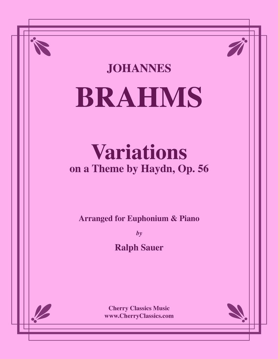 Variations on a Theme by Haydn for Euphonium and Piano Euphonium scores gallery preview page 1