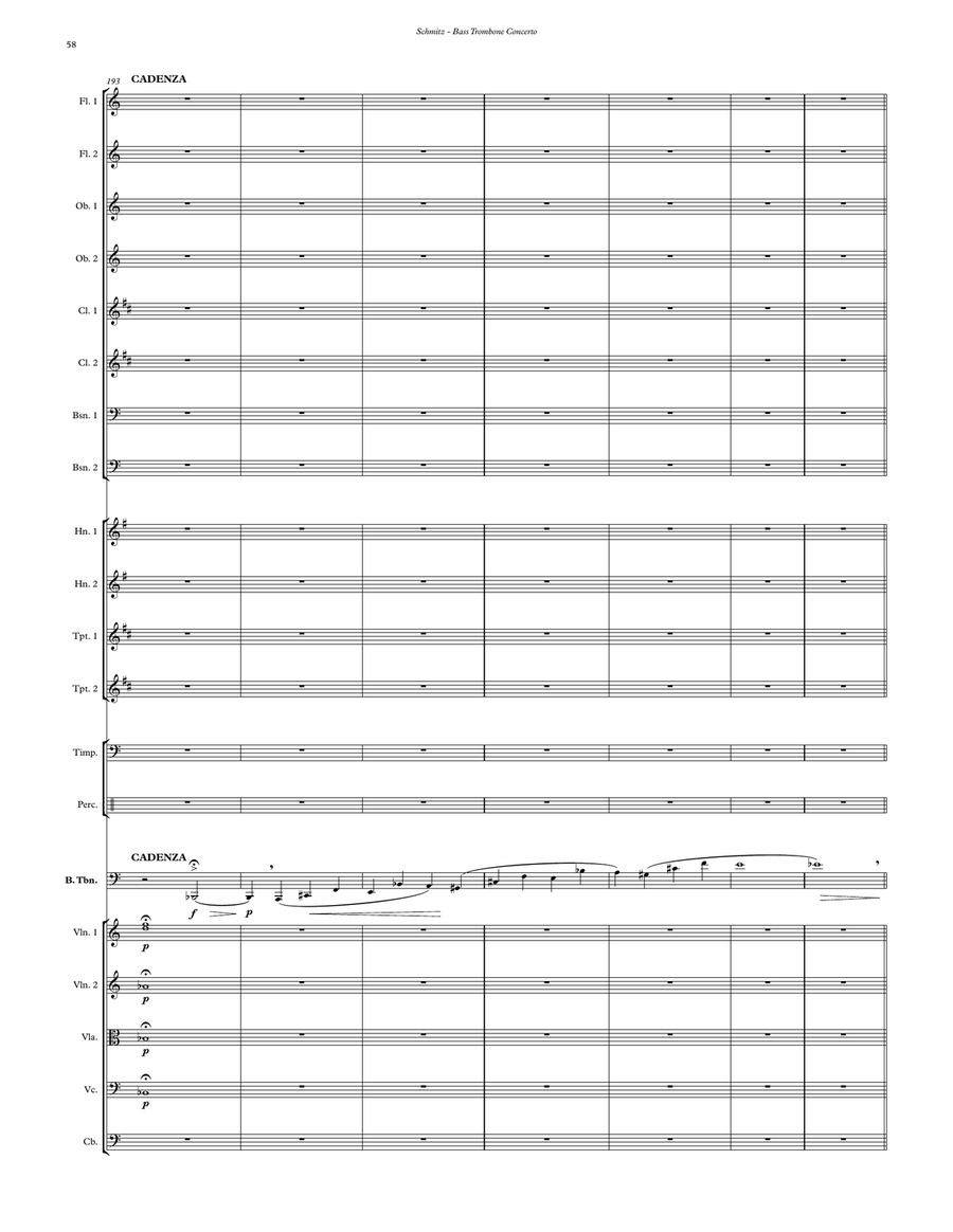 Bass Trombone Concerto (with Orchestra) Orchestra scores gallery preview page 8