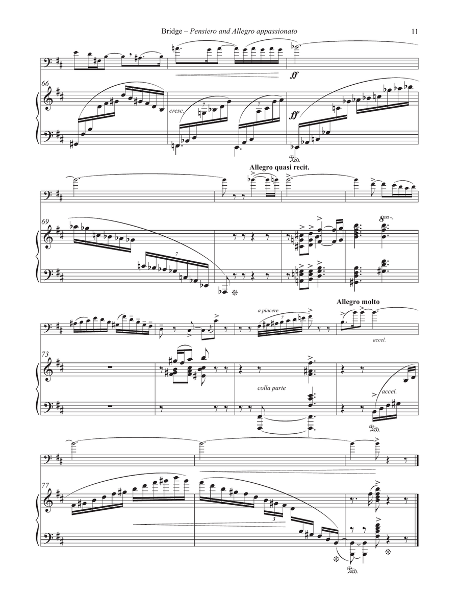 Pensiero and Allegro Appassionato for Euphonium and Piano Euphonium scores gallery preview page 5