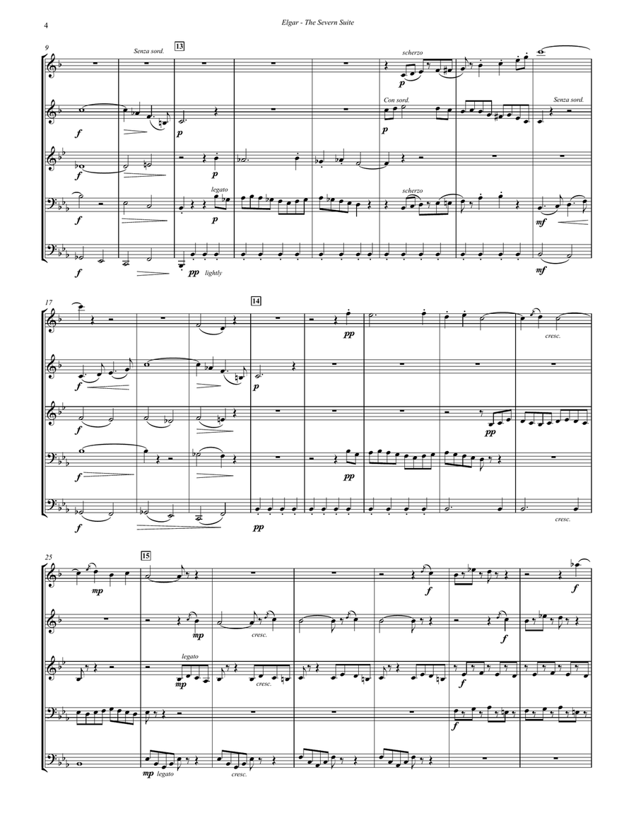 The Severn Suite for Brass Quintet Brass Quintet scores gallery preview page 7