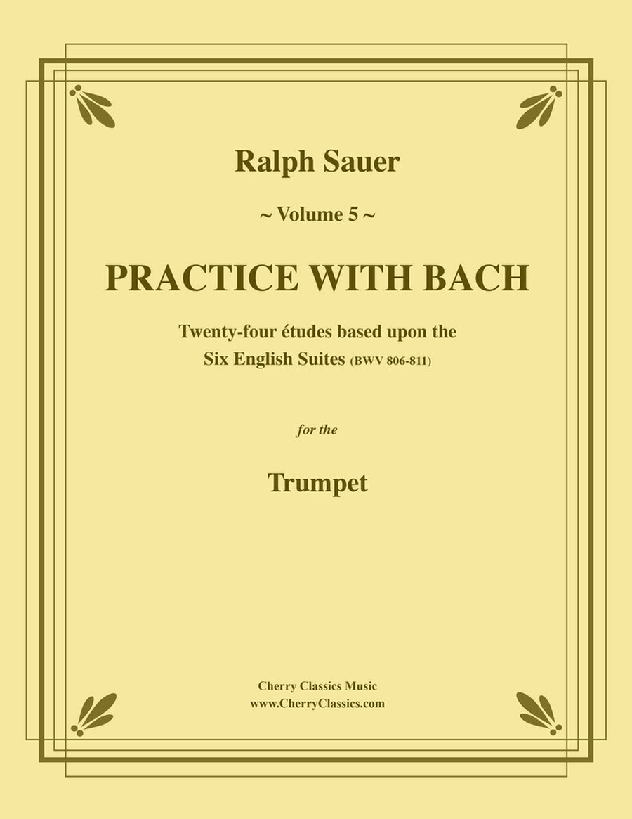 Practice With Bach for the Trumpet, Volume 5 Trombone scores gallery preview page 1