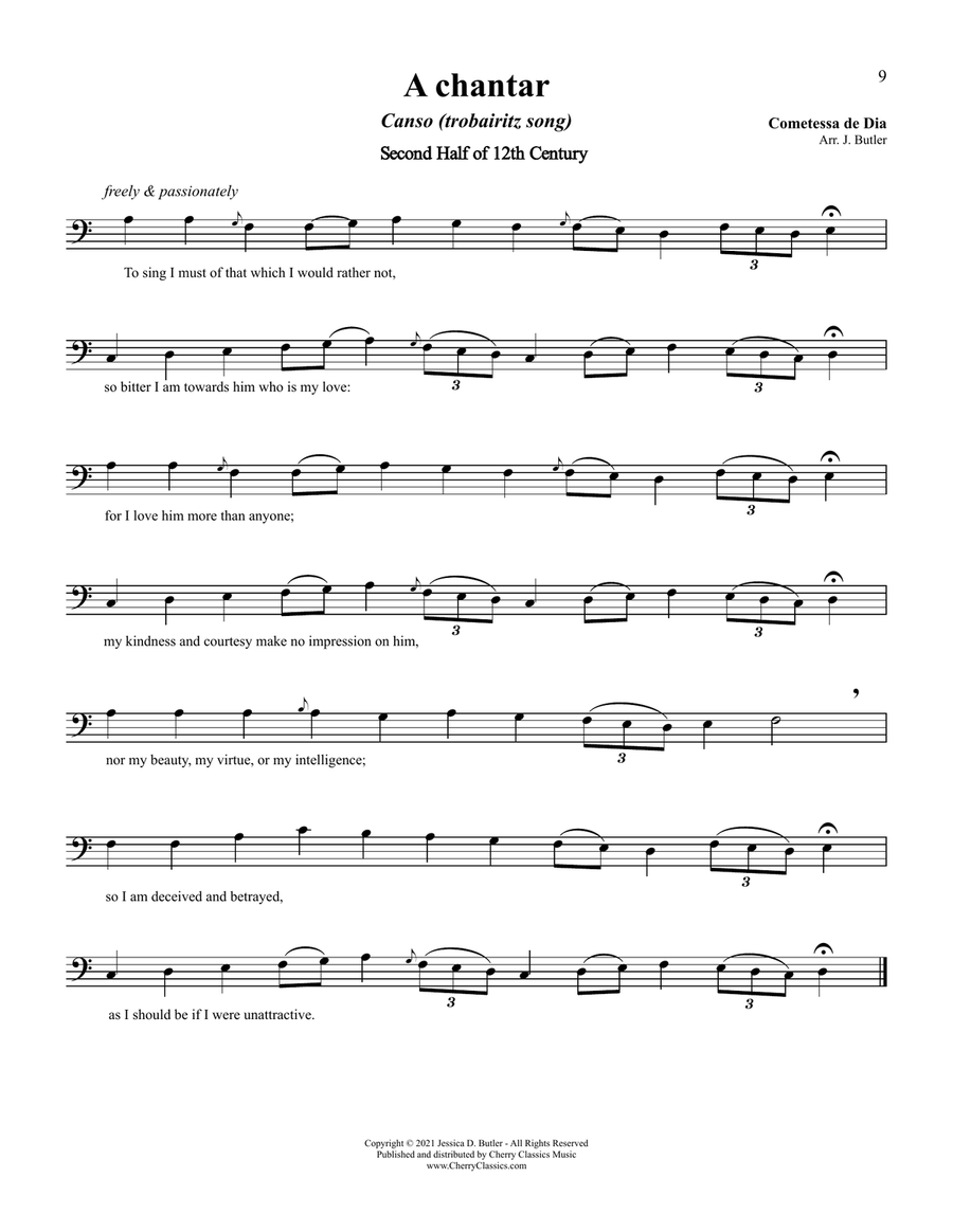 Songs for the Lyrical Trombonist Piano Accompaniment scores gallery preview page 4