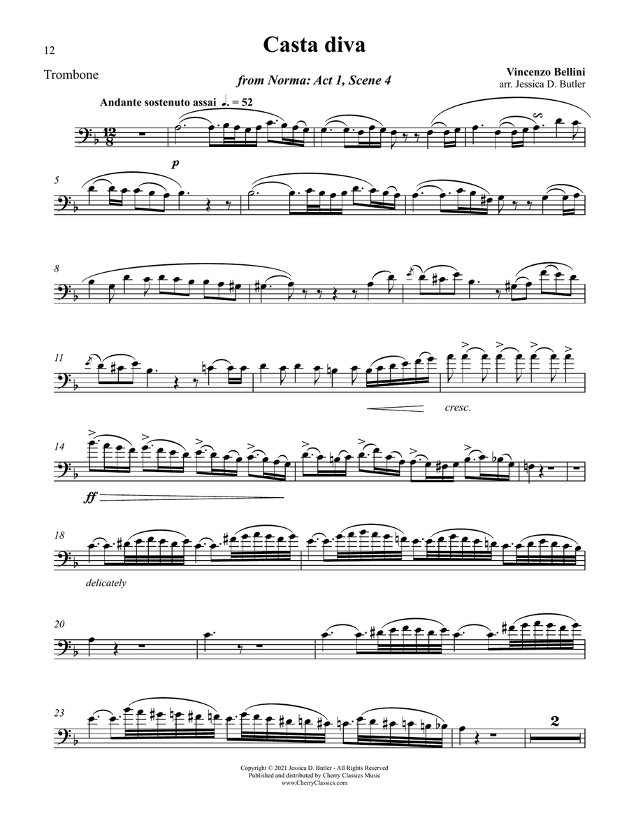 Songs for the Lyrical Trombonist Piano Accompaniment scores gallery preview page 5