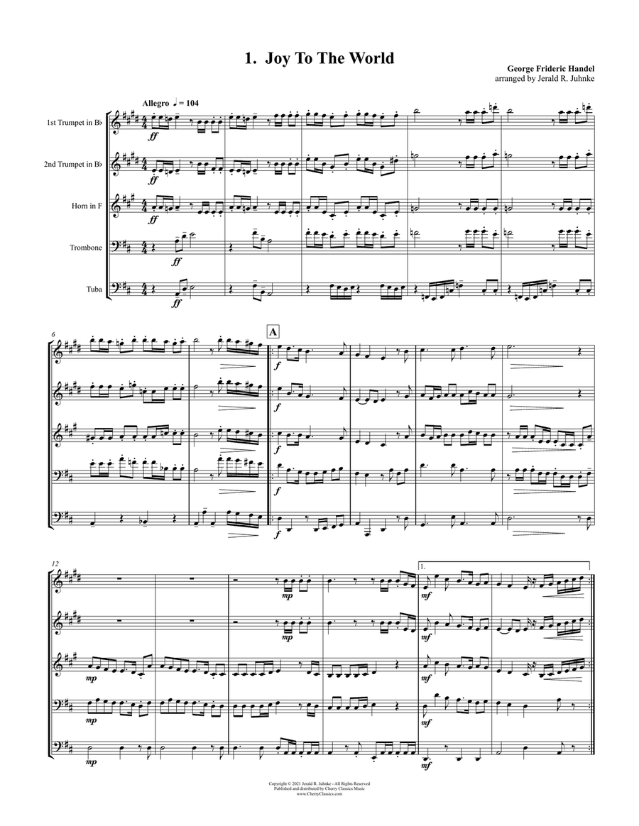 Christmas Classics Suite for Brass Quintet Brass Quintet scores gallery preview page 3