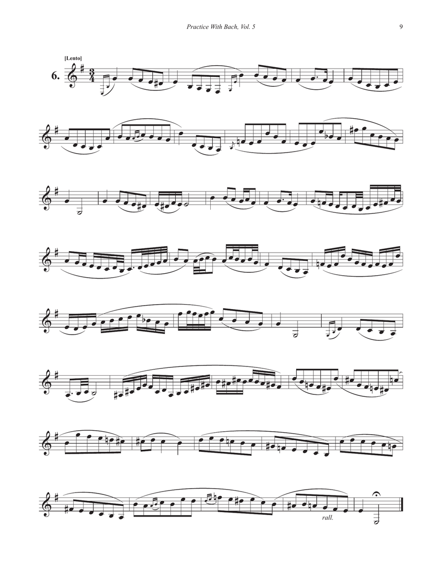 Practice With Bach for the Horn, Volume 5 A Cappella scores gallery preview page 4