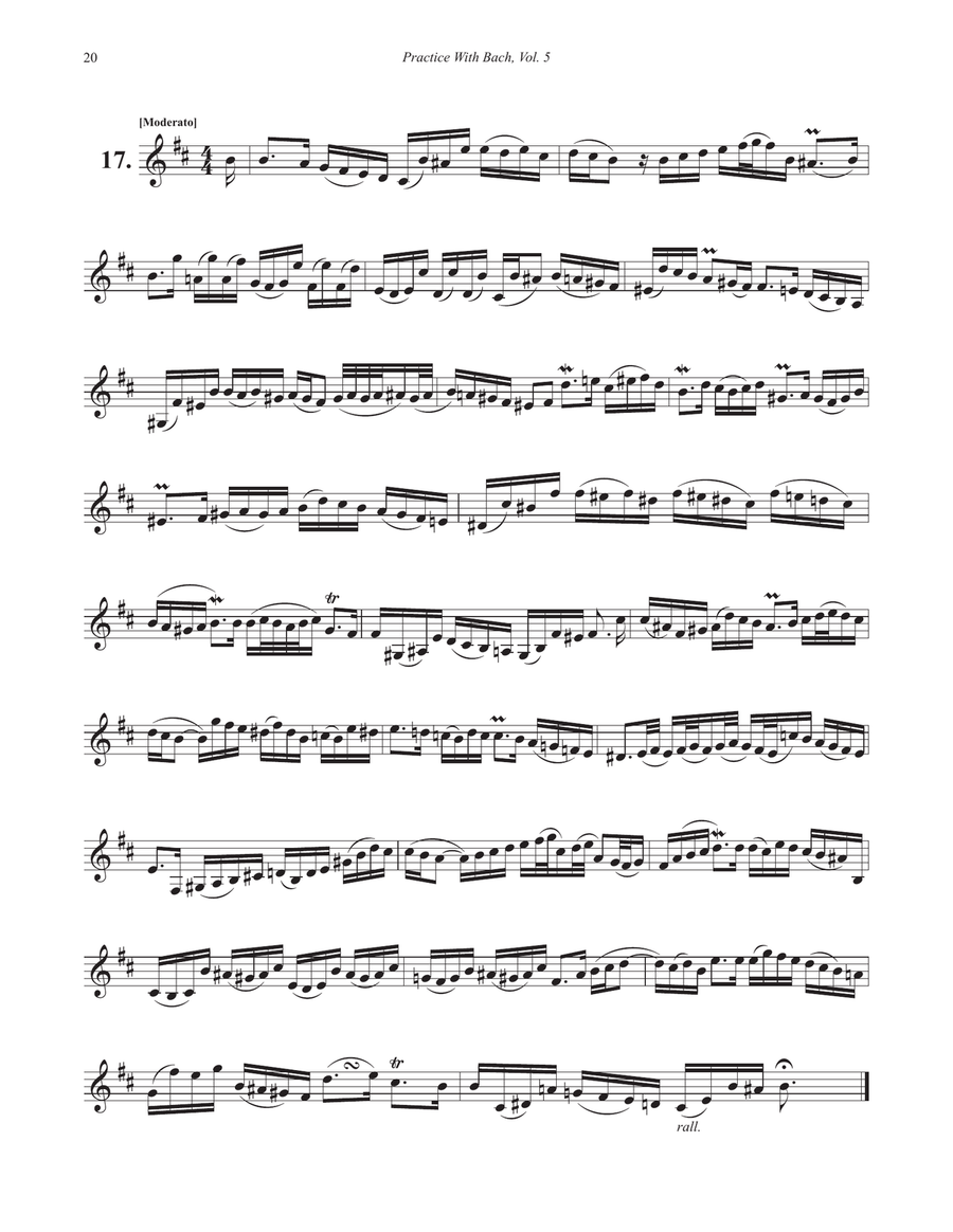 Practice With Bach for the Horn, Volume 5 A Cappella scores gallery preview page 5