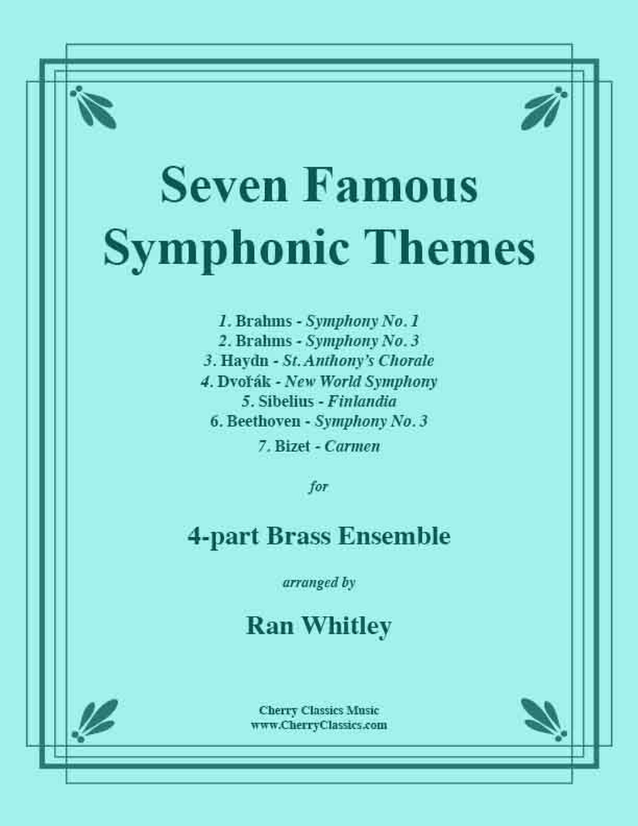 Seven Famous Symphonic Themes for 4-part Brass Ensemble 4-Part scores gallery preview page 1