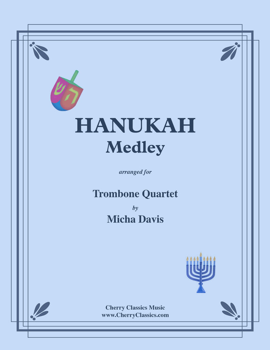 Hanukah Medley for Trombone Quartet Trombone Quartet scores gallery preview page 1