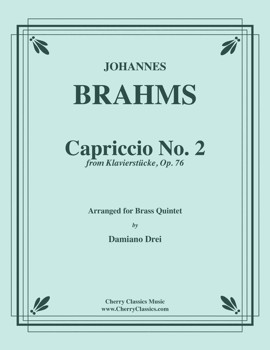 Capriccio No. 2 from Klavierstuücke op. 76 for Brass Quintet Brass Quintet scores gallery preview page 1
