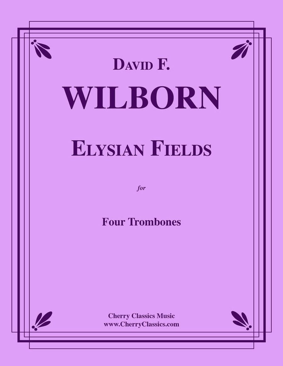 Elysian Fields for Four Trombones Trombone Quartet scores gallery preview page 1