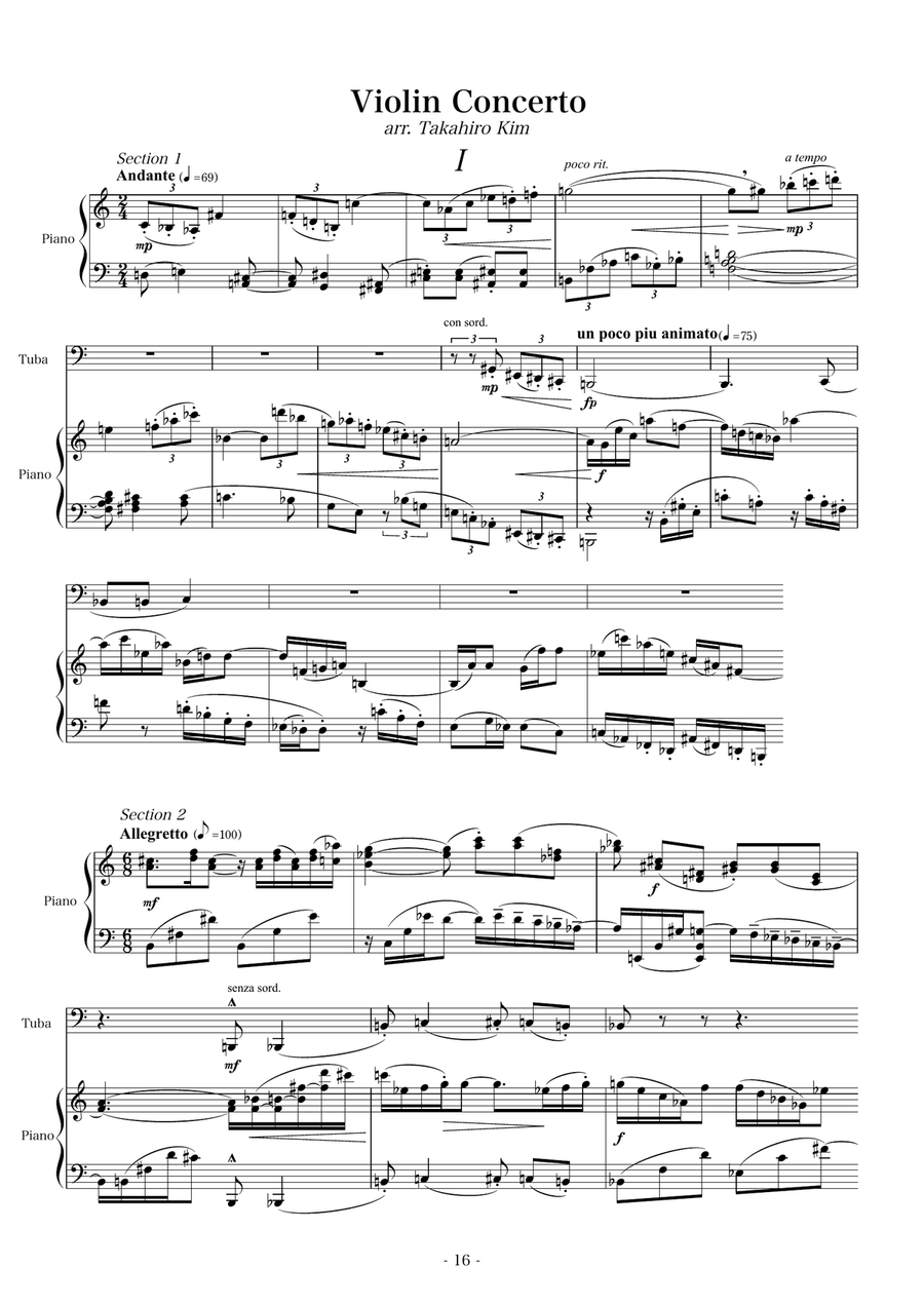 Orchestral Excerpts for Tuba with Piano accompaniment, Volume I Tuba scores gallery preview page 8