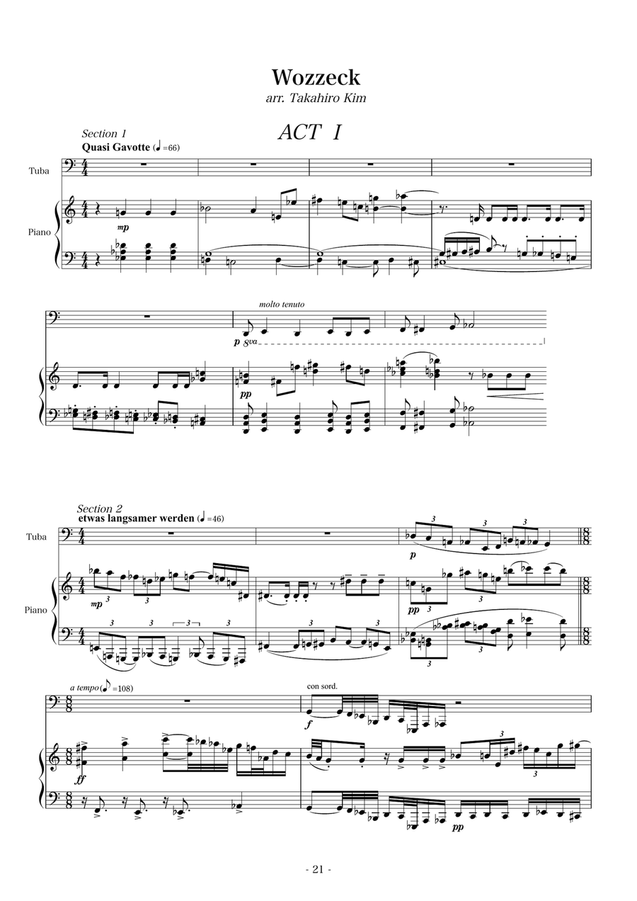 Orchestral Excerpts for Tuba with Piano accompaniment, Volume I Tuba scores gallery preview page 9