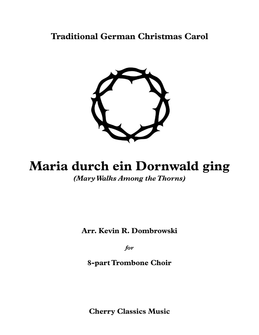 Maria durch ein Dornwald ging Christmas Carol for Trombone Choir Trombone scores gallery preview page 2