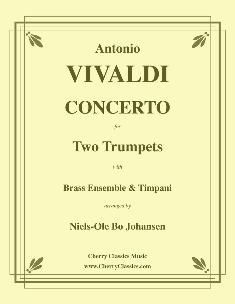 Concerto for Two Trumpets with Brass Ensemble and Timpani Trumpet Duet scores gallery preview page 1