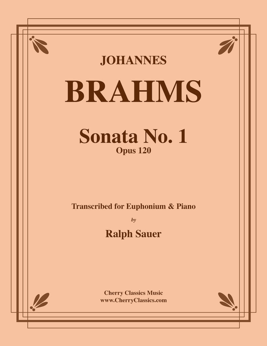 Sonata No. 1, Op. 120 for Euphonium and Piano Euphonium scores gallery preview page 1