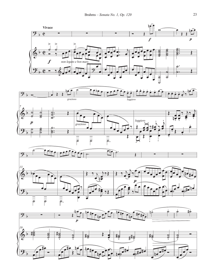 Sonata No. 1, Op. 120 for Euphonium and Piano Euphonium scores gallery preview page 6