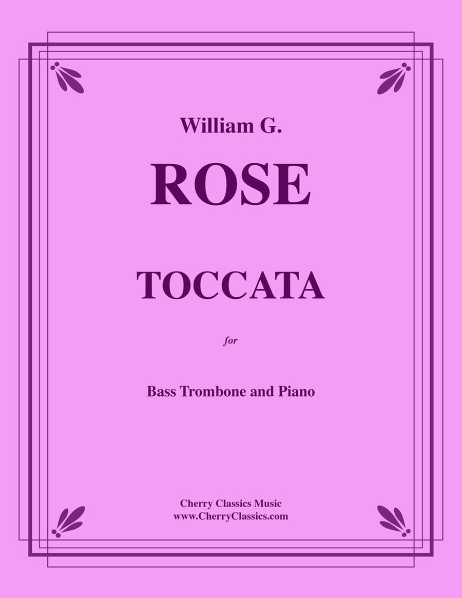 Toccata for Bass Trombone and Piano Bass Trombone scores gallery preview page 1