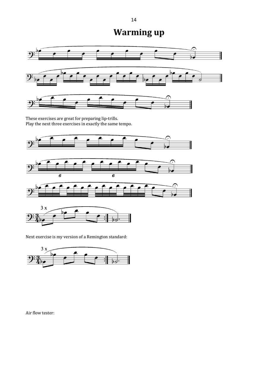 Warmups for Trombone Warmups for Trombone Trombone scores gallery preview page 6