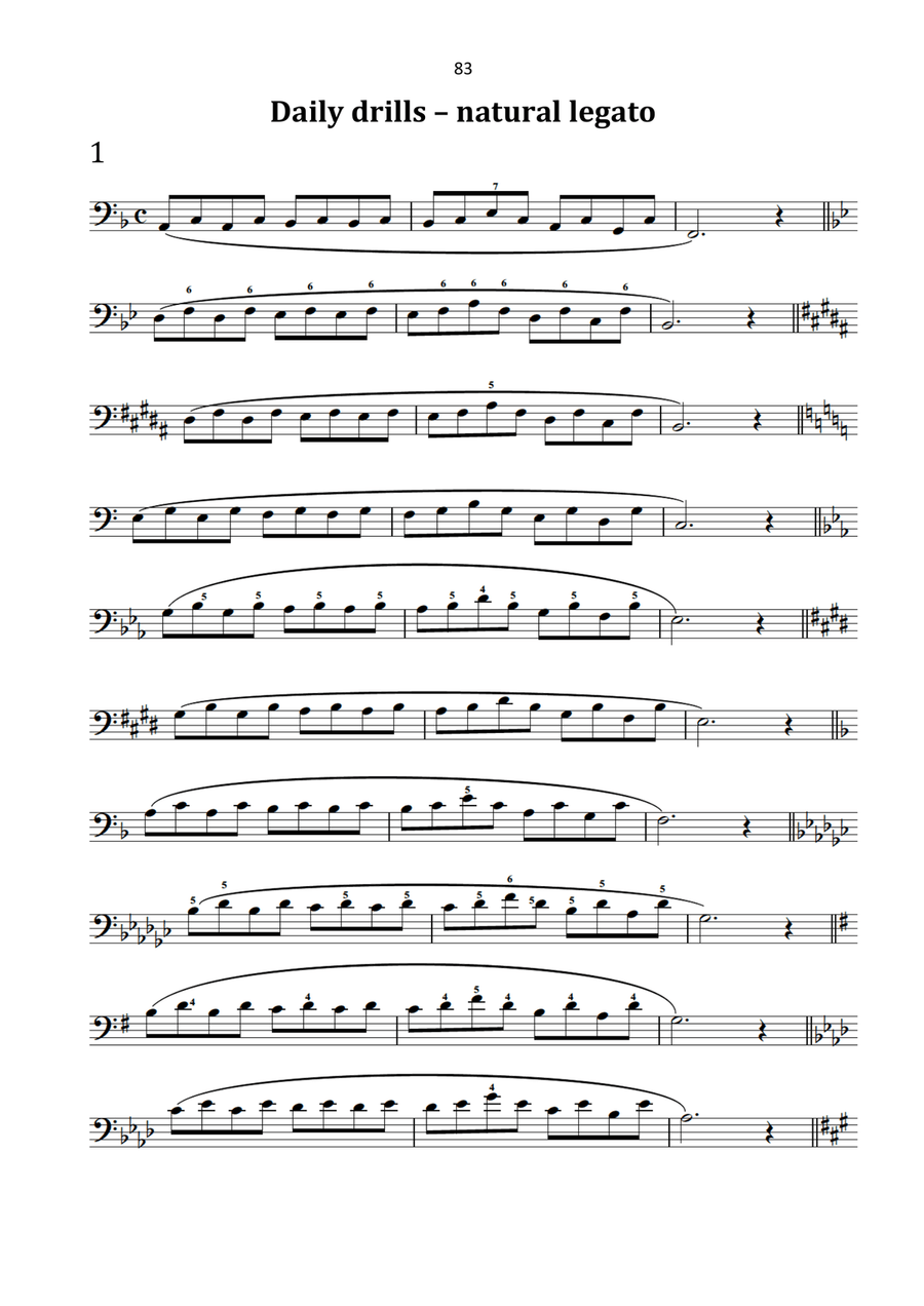 Warmups for Trombone Warmups for Trombone Trombone scores gallery preview page 9