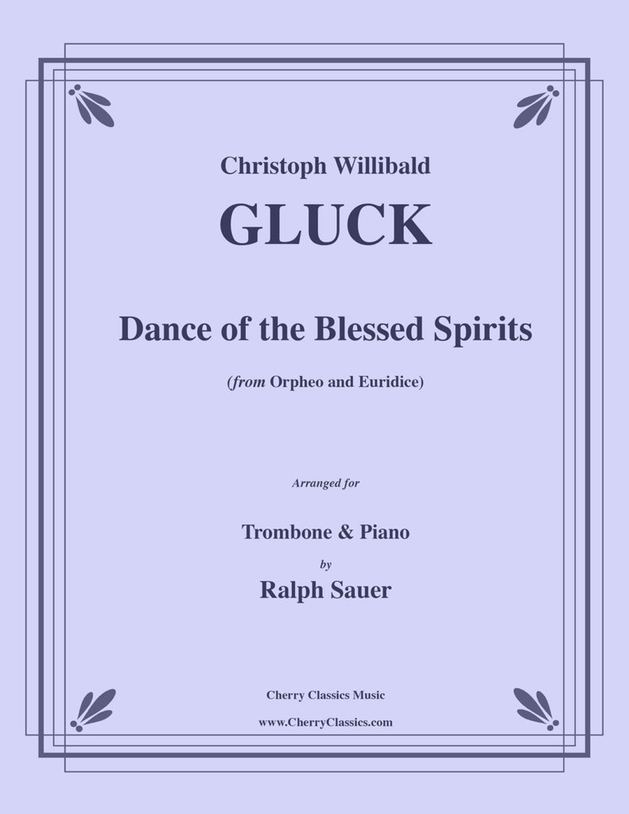 Dance of the Blessed Spirits for Trombone and Piano Piano Accompaniment scores gallery preview page 1