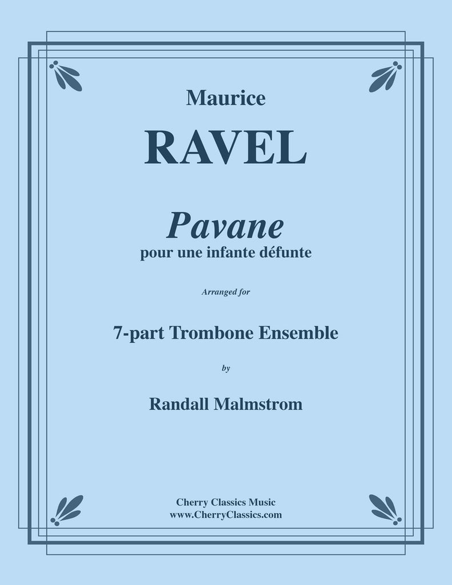 Pavane pour une infante défunte for 7-part Trombone Ensemble Trombone scores gallery preview page 1