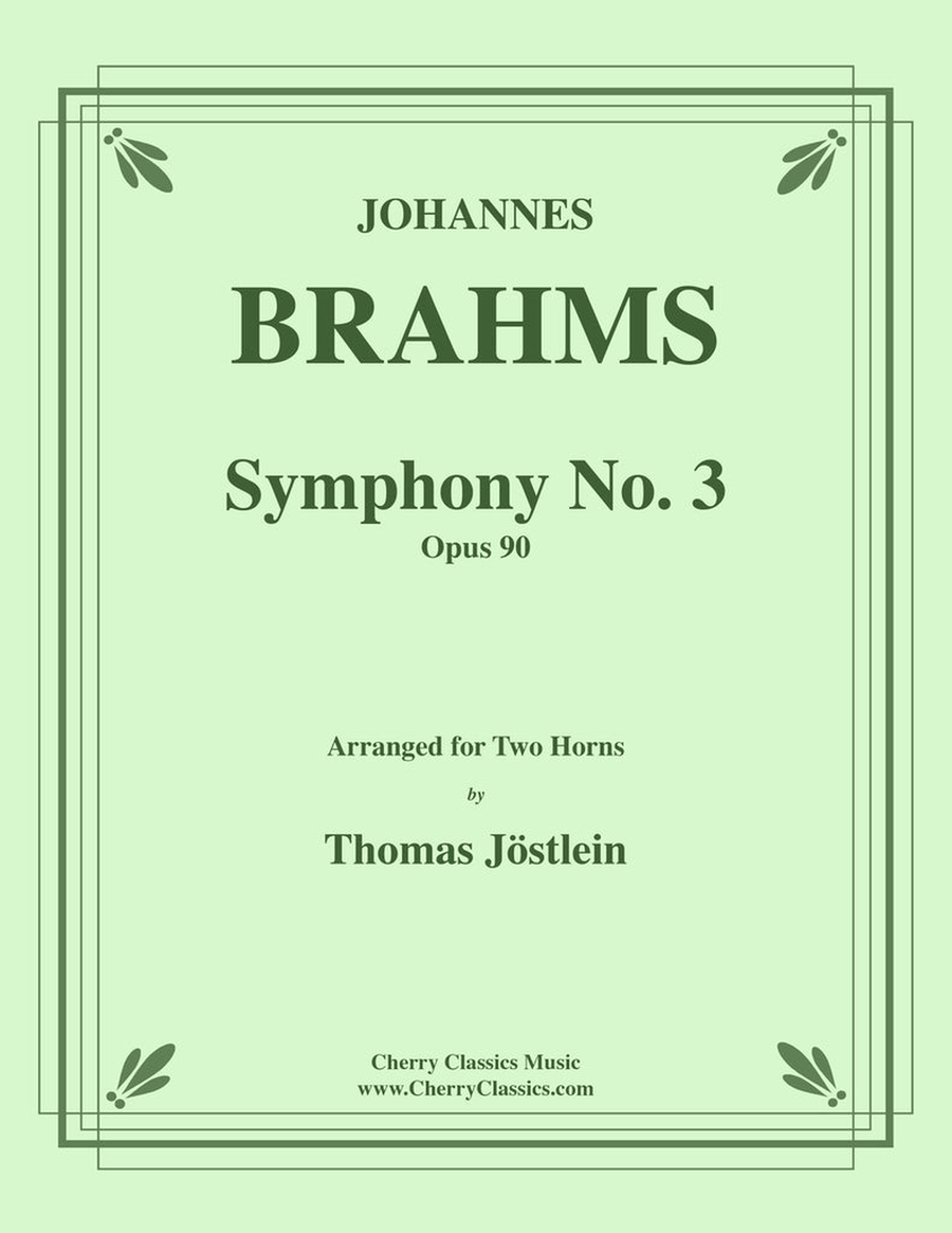 Symphony No. 3 Op. 90 for Two Horns Brass Duet scores gallery preview page 1